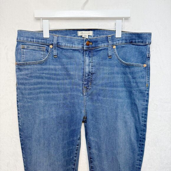 MADEWELL Mid Rise Skinny Jeans 9" Pendale Wash Stretch Classic Ankle Sz 34T Tall - Picture 6 of 12